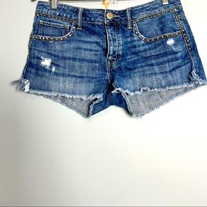 AMERICAN EAGLE OUTFITTERS TOMGIRL SHORTIE WOMENS JEAN SHORTS SIZE 8